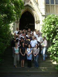 Group photo at the Balliol College yard